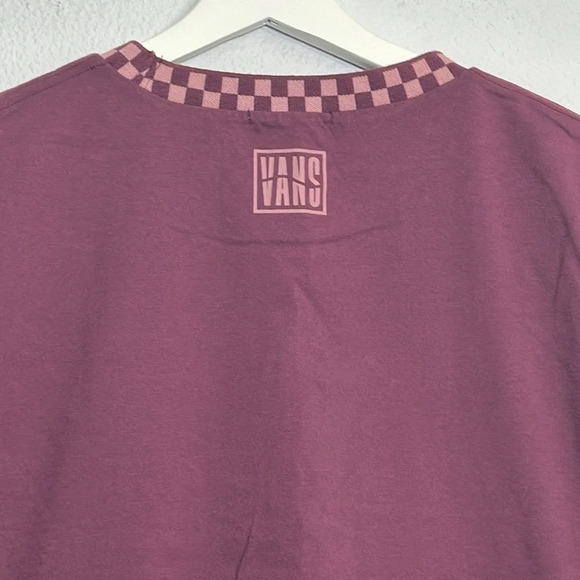 Vans Blender Bender Women’s Size Medium Burgundy Short Sleeve NWT - Picture 3 of 8